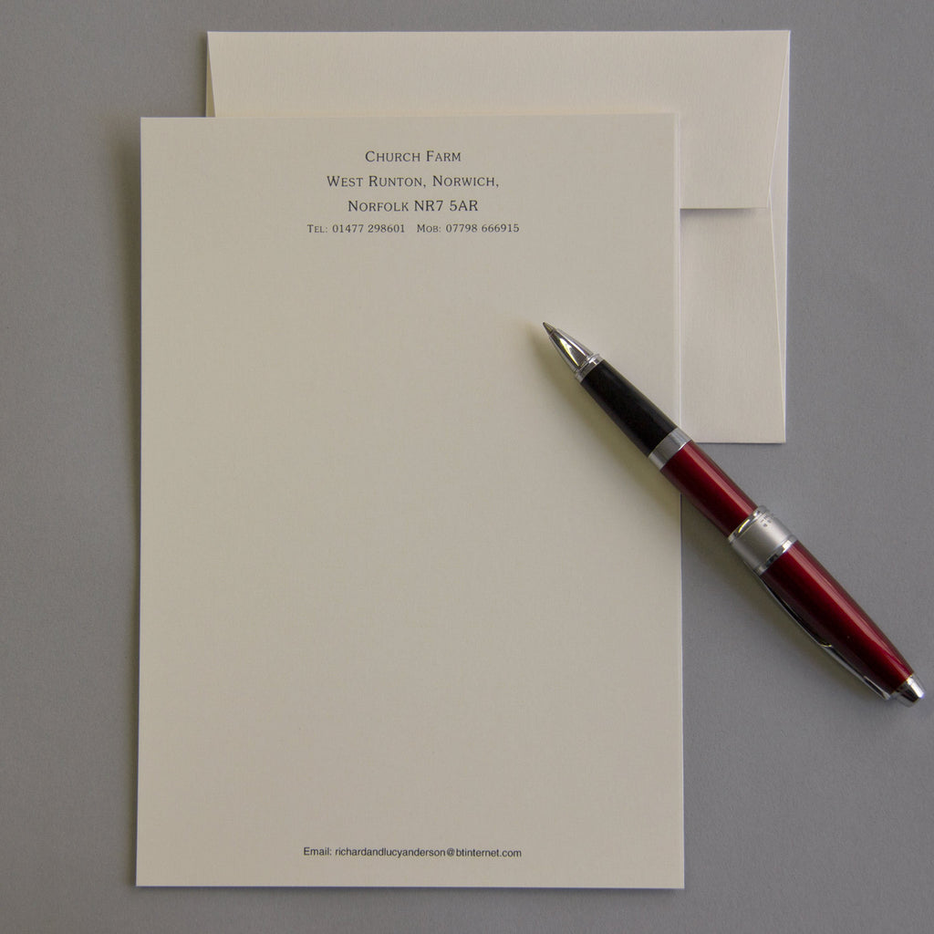 'The Hadleigh' Personal Stationery