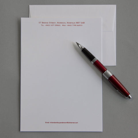 'The Needham' Personal Stationery