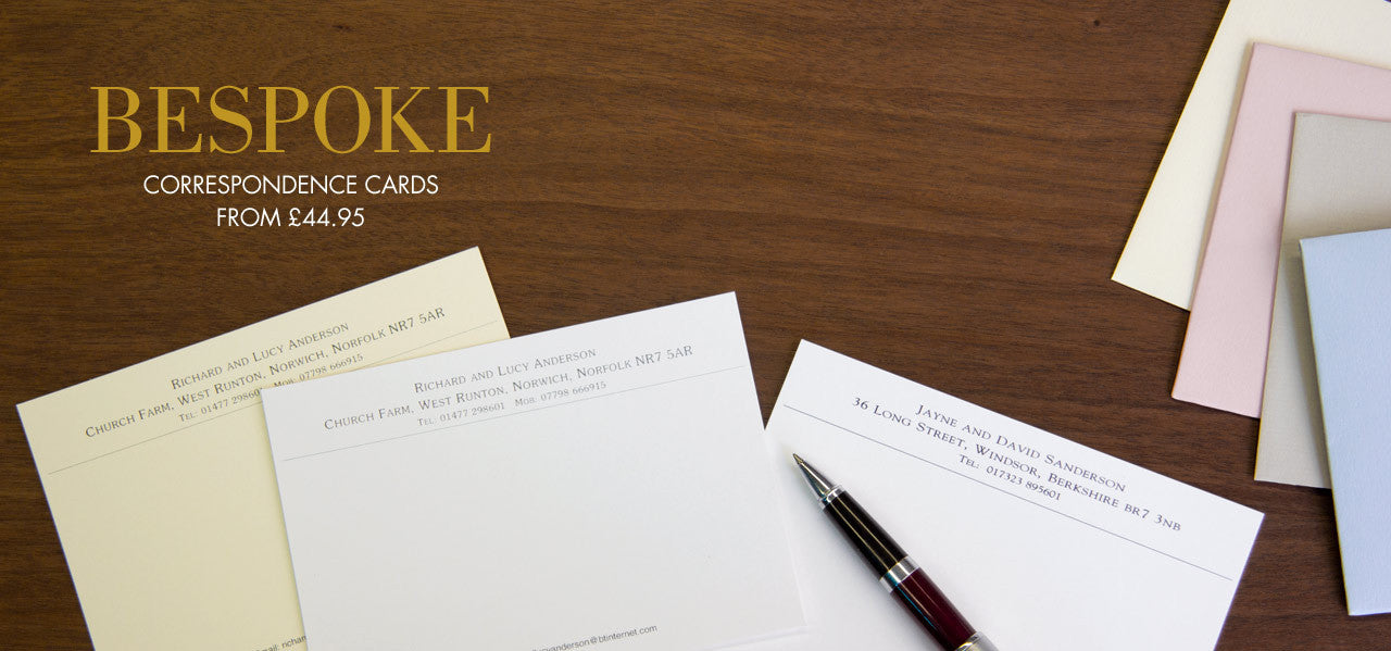 correspondence cards